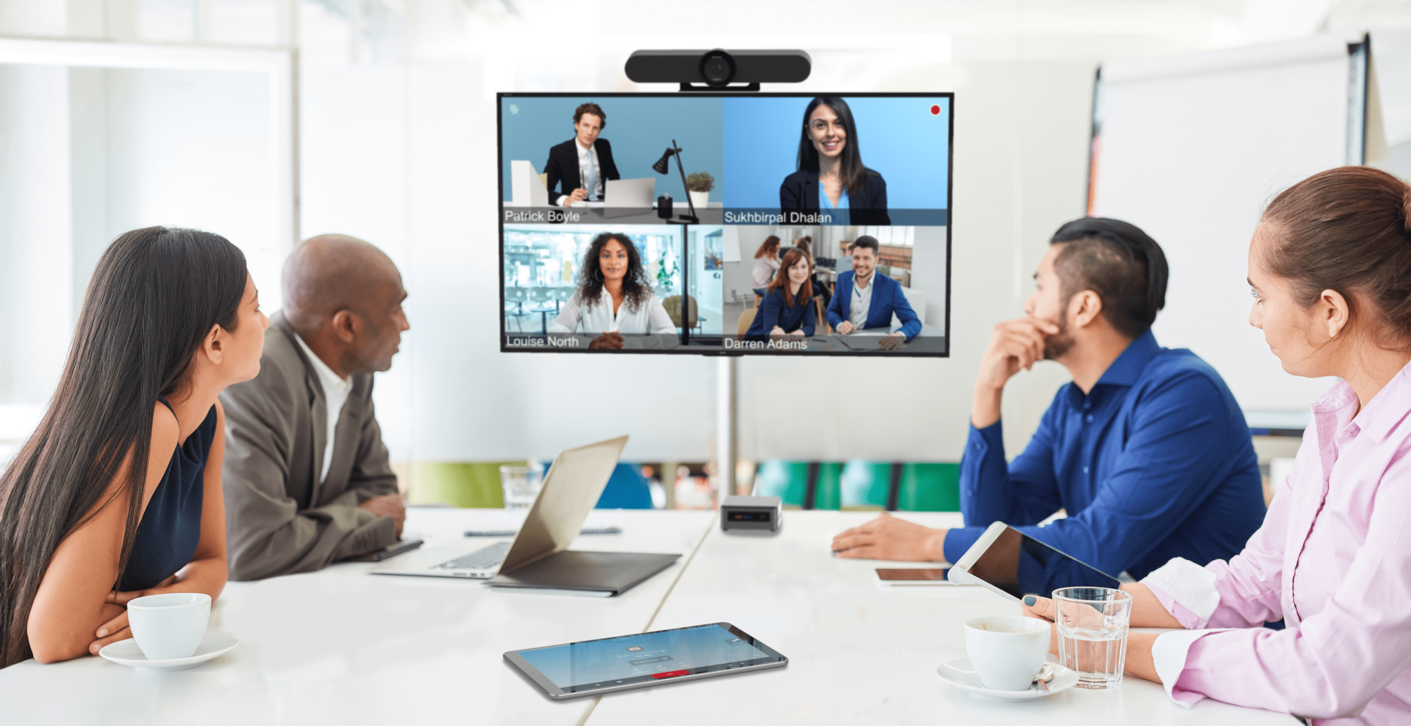 Meeting with Video Conferencing Screen