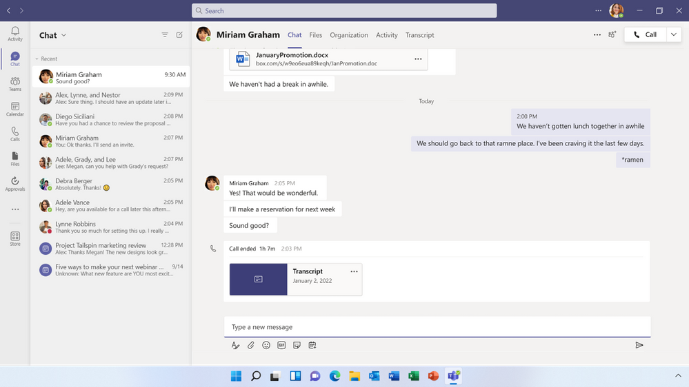 Microsoft Teams Transcription