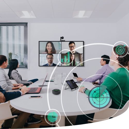 People in meeting room - Microsoft Teams Rooms Reporting
