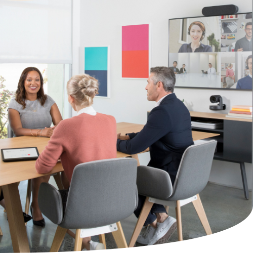People in meeting room - Meeting Room Devices