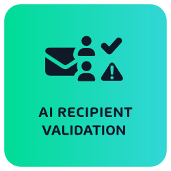 Microsoft 365 Protection -AI Recipient Validation Icon