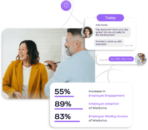 Workvivo employee experience platform -statistics
