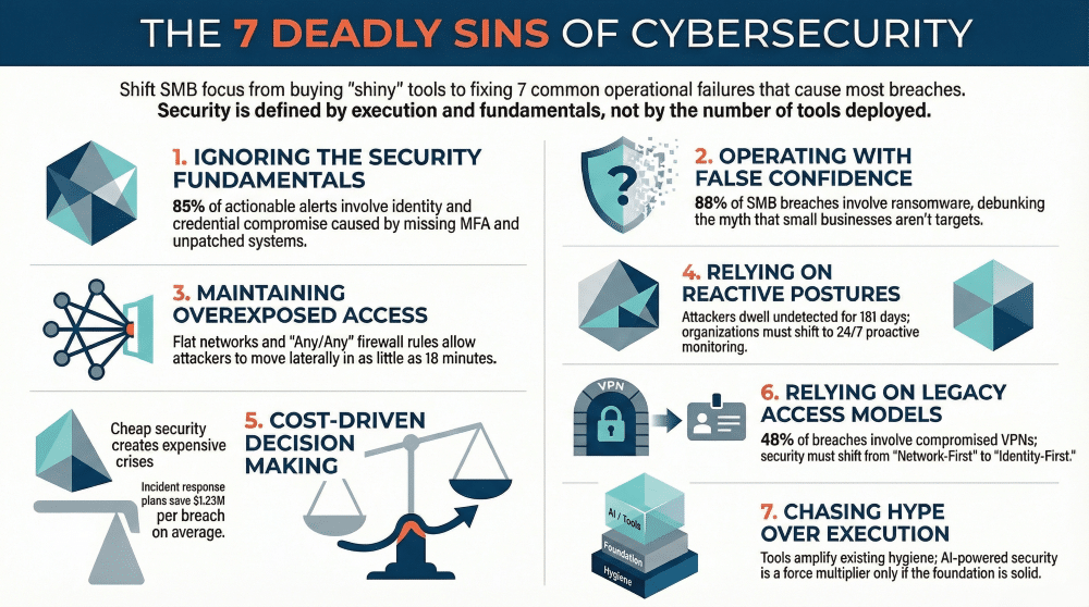 Seven cybersecurity failures to avoid